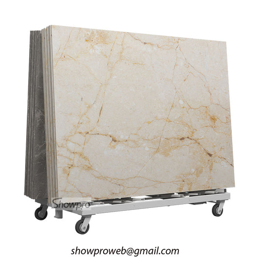 granite slab display stand stone transport rack