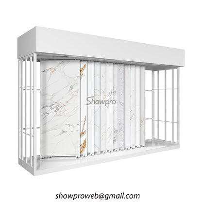 Customizable sliding rack for 2cm thick marble samples