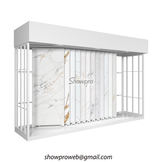 Customizable sliding rack for 2cm thick marble samples
