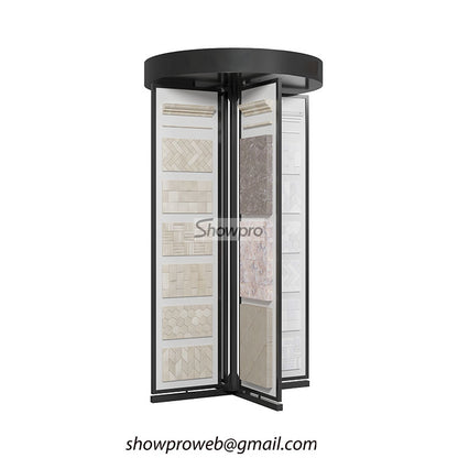 Easy-access rotating tile display for customer browsing