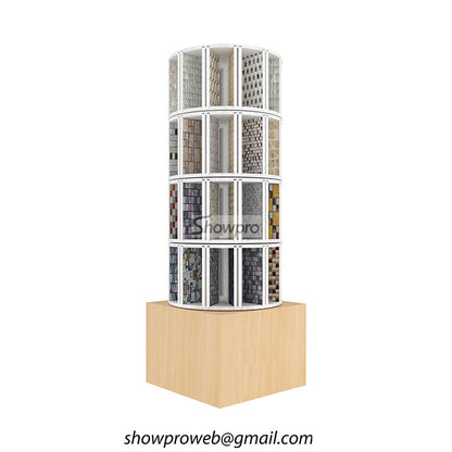 Branded mosaic tile display with custom logo printing