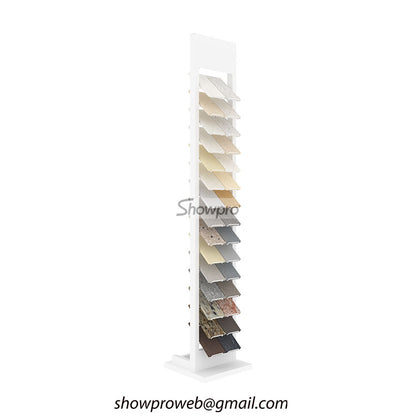 Tile sample racks for interior design studios