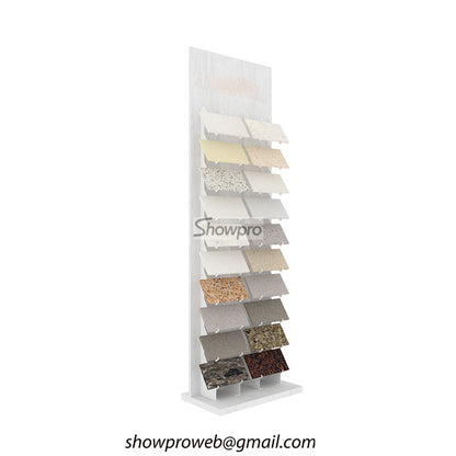 Custom branded tile display racks for manufacturers
