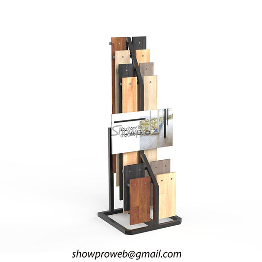 Wholesale wooden floor sample display racks