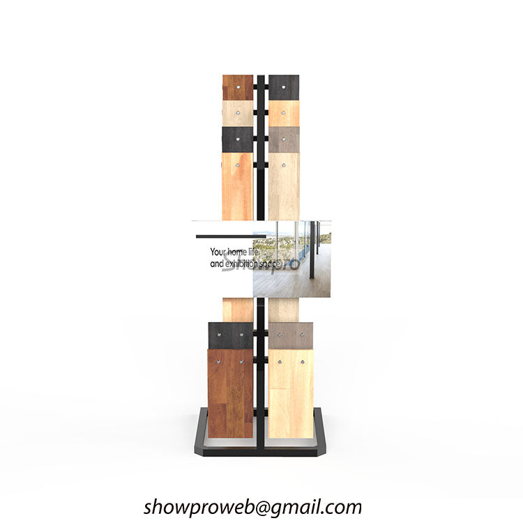 Wholesale wooden floor sample display racks