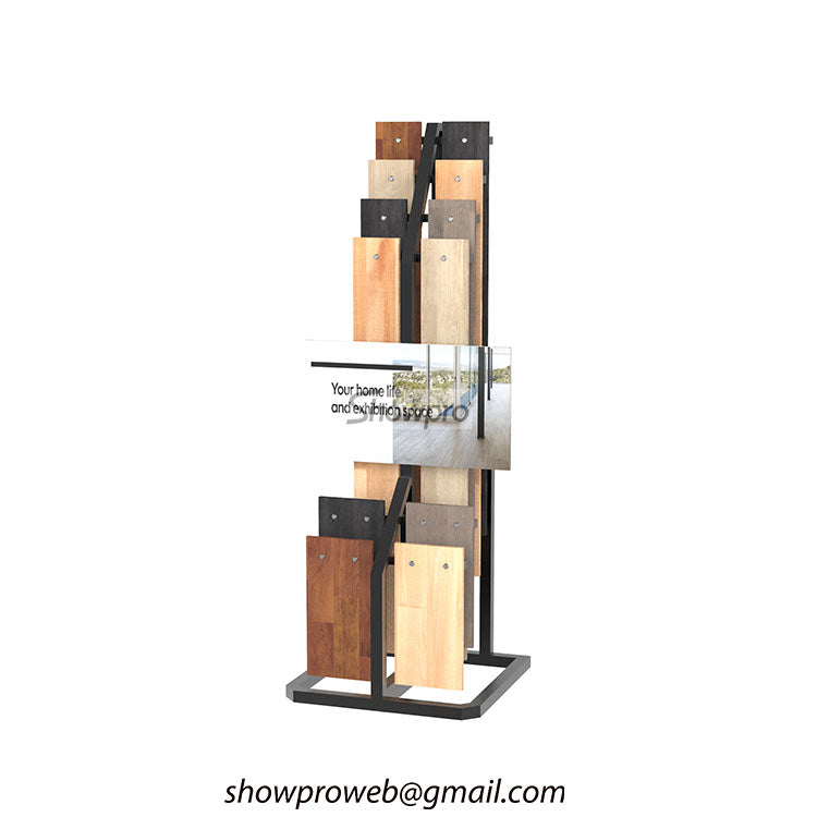 Wholesale wooden floor sample display racks
