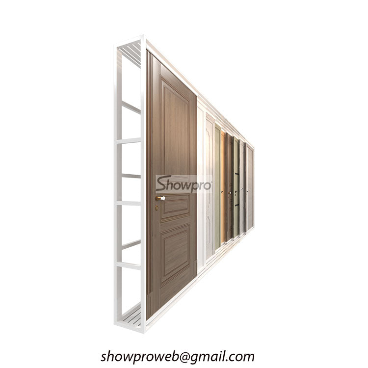 wood door sliding display rack door display ideas – Showpro Trade Inc
