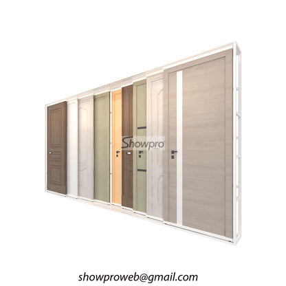wood door sliding display rack door display ideas