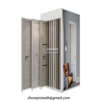 Durable door display stand wooden door display ideas