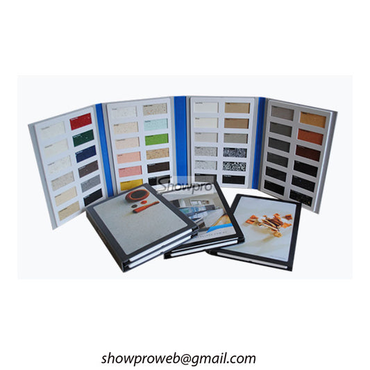 plastic sample book
