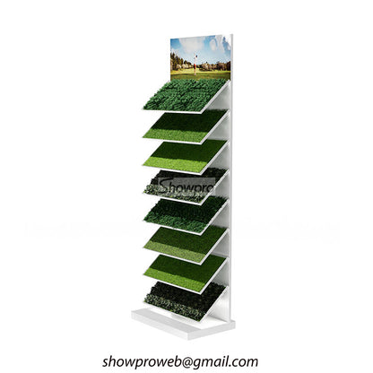 Artificial grass display stand turf grass promotion stand