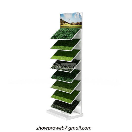 Artificial grass display stand turf grass promotion stand