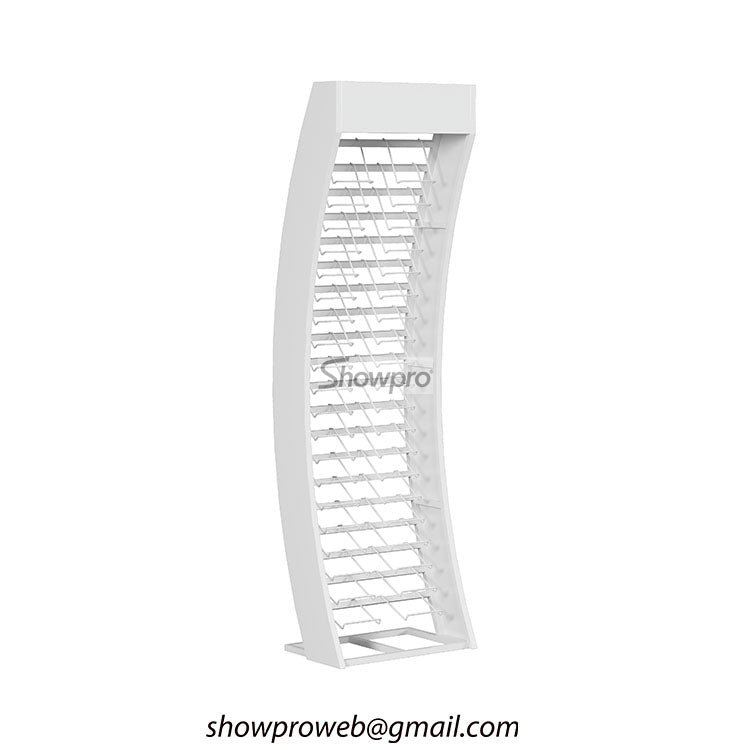 Metal wire tile display racks for heavy stone samples