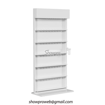 Freestanding unit for tile samples metal tile storage rack