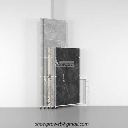 porcelain tiles display stand granite sample display racks