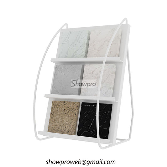 Affordable floor standing tile sample displays