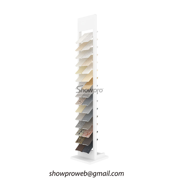 Tile sample racks for interior design studios