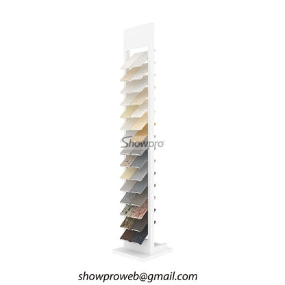 Tile sample racks for interior design studios
