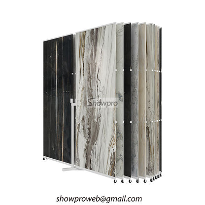 tiles flip display racks stone display stands