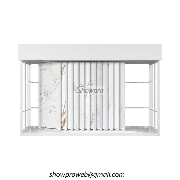 Customizable sliding rack for 2cm thick marble samples