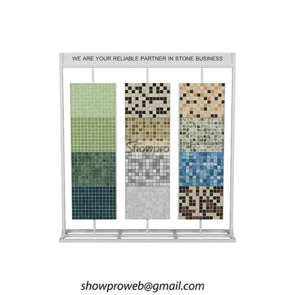 Wholesale 360 degree rotating mosaic tile display rack