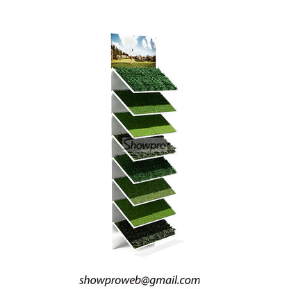 Artificial grass display stand turf grass promotion stand