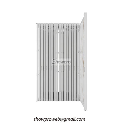 marble slab stand quartz sample display ideas
