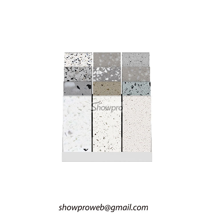 Countertop display stand for granite stone samples