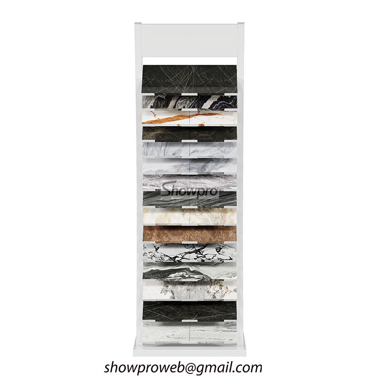 Professional tile display racks for interior design