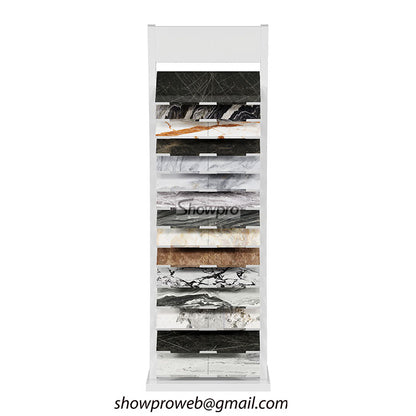 Professional tile display racks for interior design