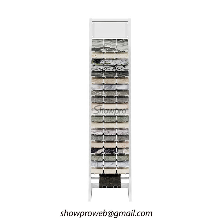 Single-sided vertical tile sample stand