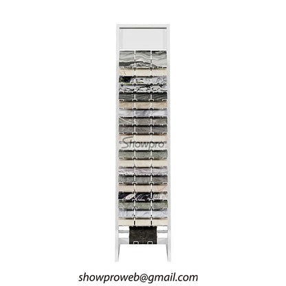 Single-sided vertical tile sample stand