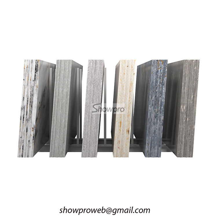 marble stone storage rack granite display stand