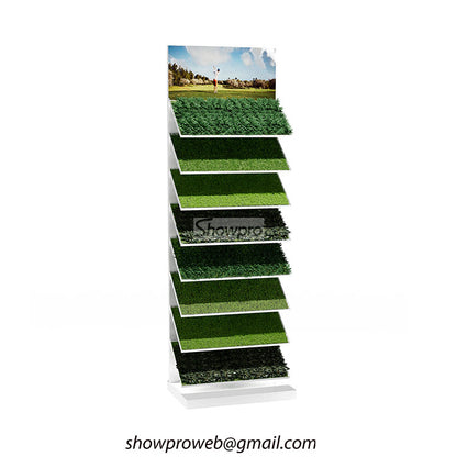 Artificial grass display stand turf grass promotion stand