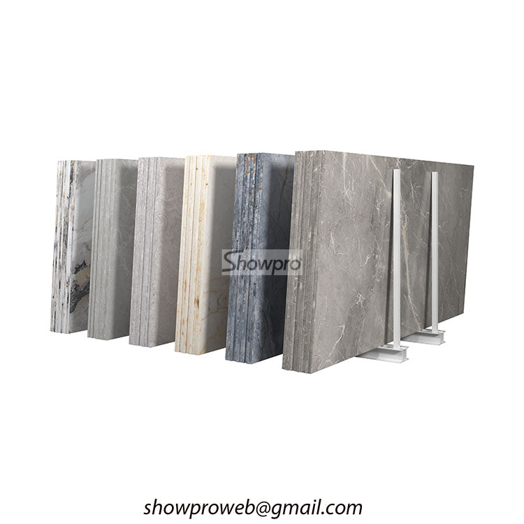 marble stone storage rack granite display stand