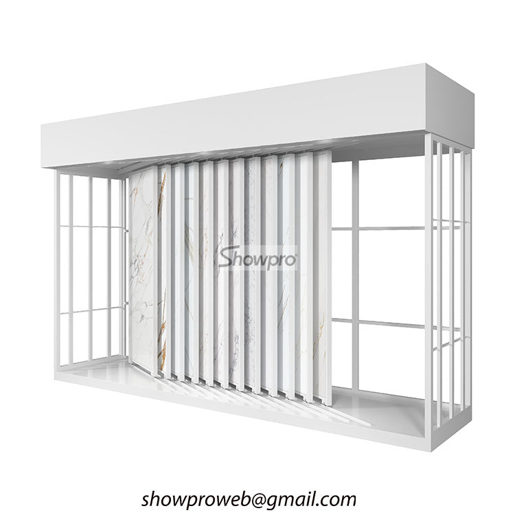 Customizable sliding rack for 2cm thick marble samples