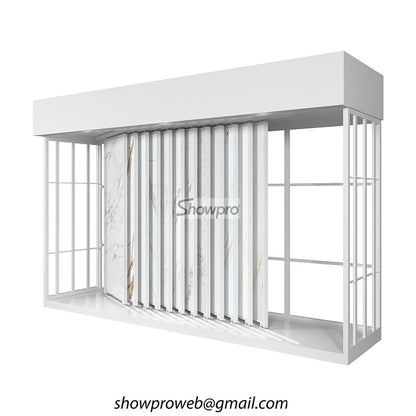 Customizable sliding rack for 2cm thick marble samples