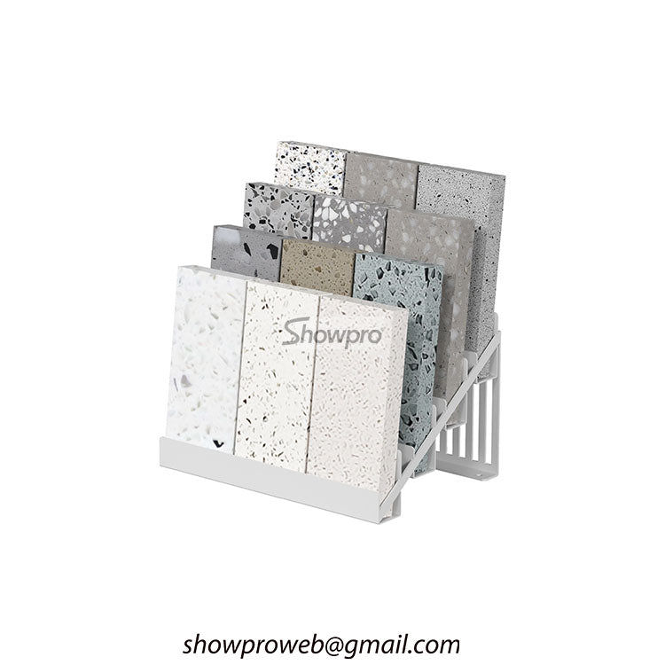 Countertop display stand for granite stone samples