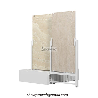 tiles rotating display stand stone pull out displays