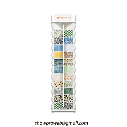 Mosaic tile display solution for showrooms