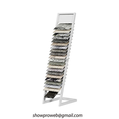 Single-sided vertical tile sample stand