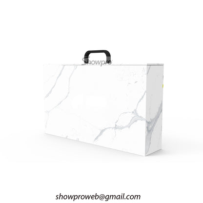 Caja portátil para muestras de azulejos, caja para exhibir muestras de piedra