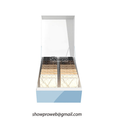Tile sample box cheap stone display boxes