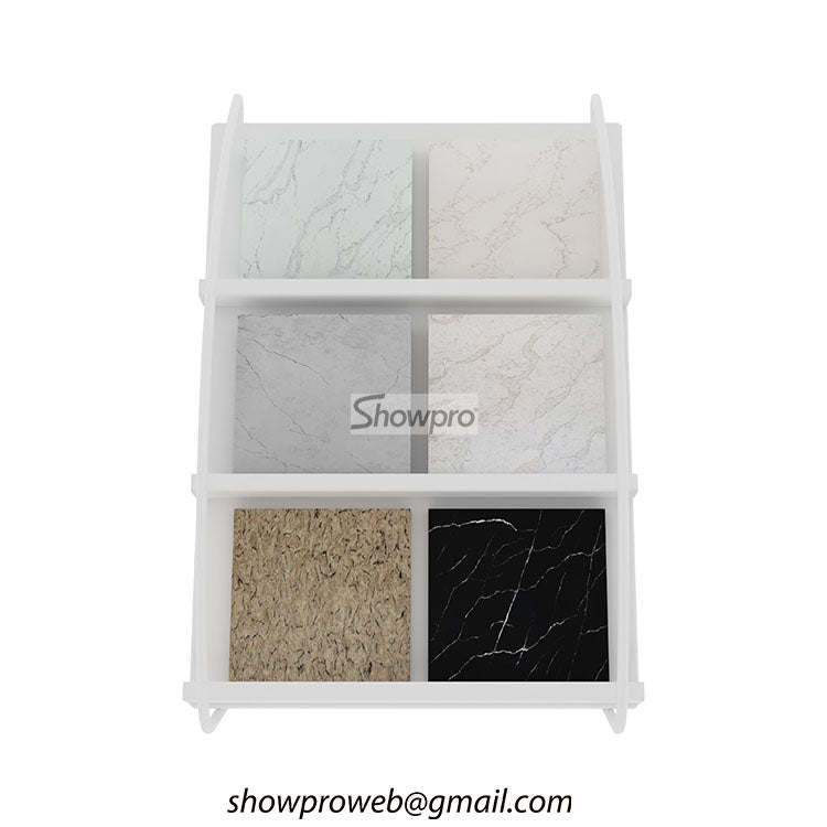 Affordable floor standing tile sample displays
