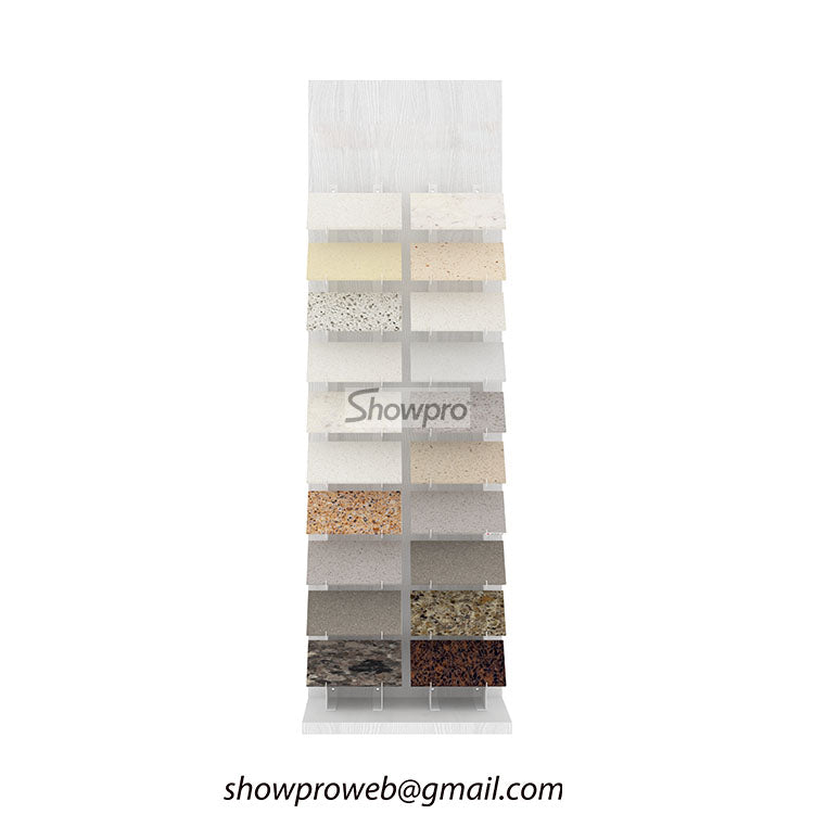 Custom branded tile display racks for manufacturers