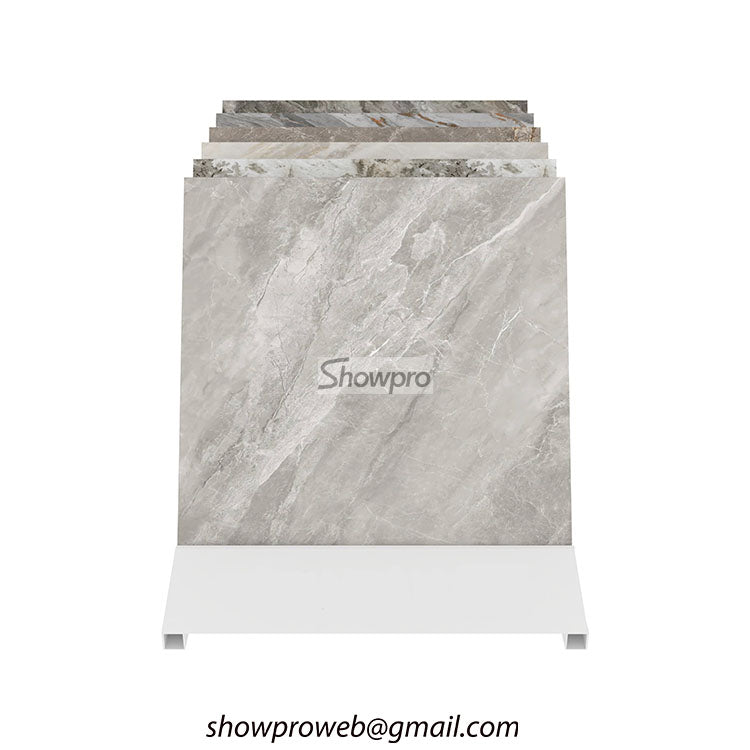 Heavy-duty countertop racks for quartz samples