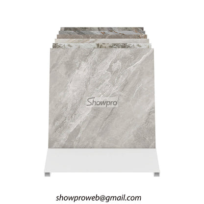 Heavy-duty countertop racks for quartz samples