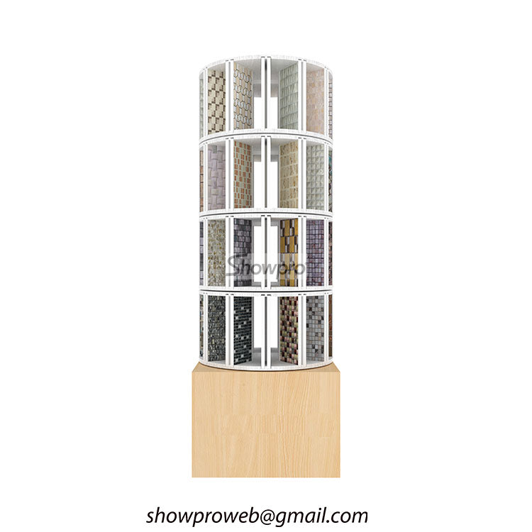 Branded mosaic tile display with custom logo printing