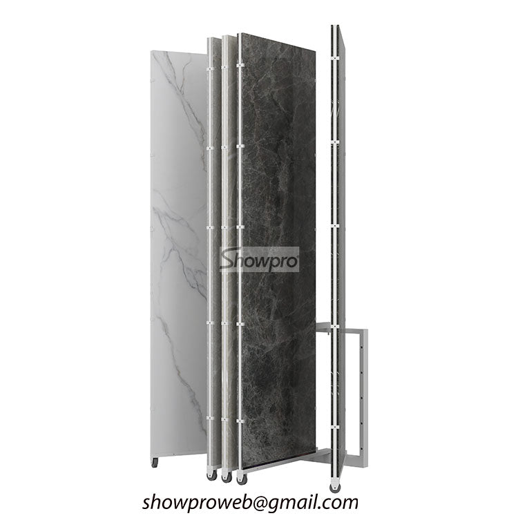 Sample stone page turning displays