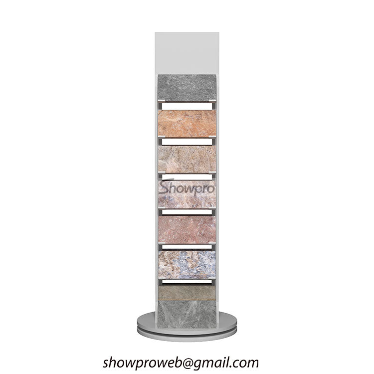 Custom branded floor tile display stands for distributors